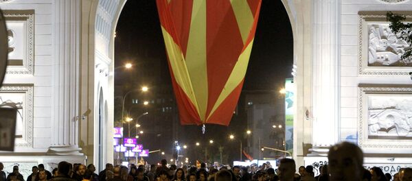 Протести у Скопљу, Македонија - Sputnik Србија