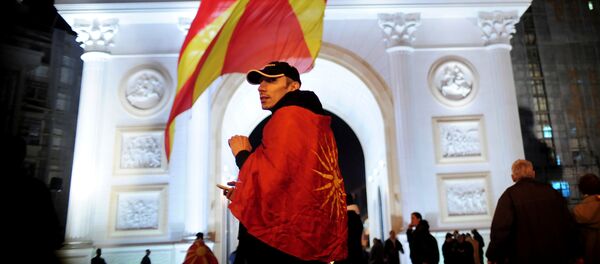 Protest u Skoplju Protest u Skoplju - Sputnik Srbija