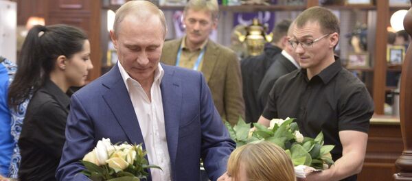 Владимир Путин на Параолимпијади у Сочију - Sputnik Србија