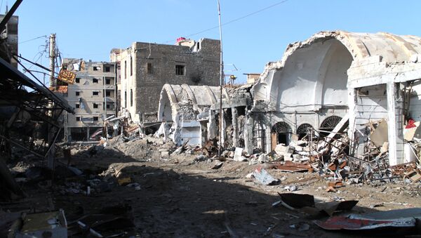 Uništene zgrade u istočnom sirijskom gradu Dejr el Zor - Sputnik Srbija