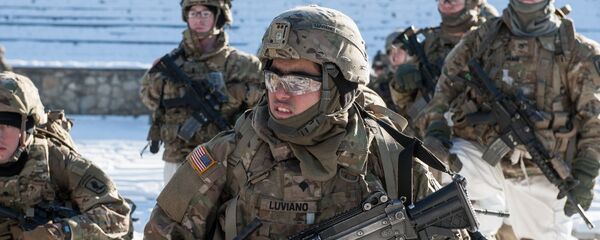 Амерички војници на демонстрацији војне технике и наоружања НАТО-а у Летонији - Sputnik Србија