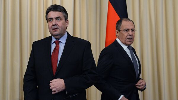 Ministri inostranih poslova Rusije i Nemačke Sergej Lavrov i Zigmar Gabrijel - Sputnik Srbija