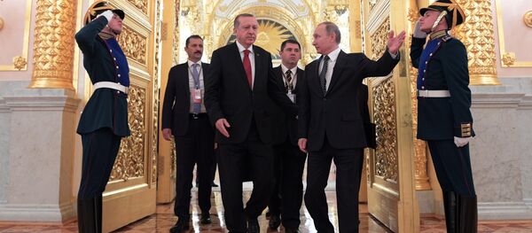 Владимир Путин и Реџеп Тајип Ердоган - Sputnik Србија