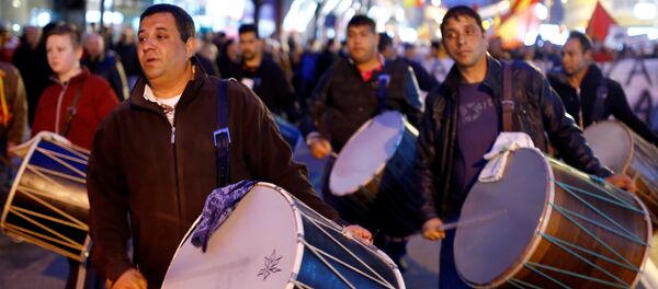 Протест Грађанске иницијативе За заједничку Македонију - Sputnik Србија