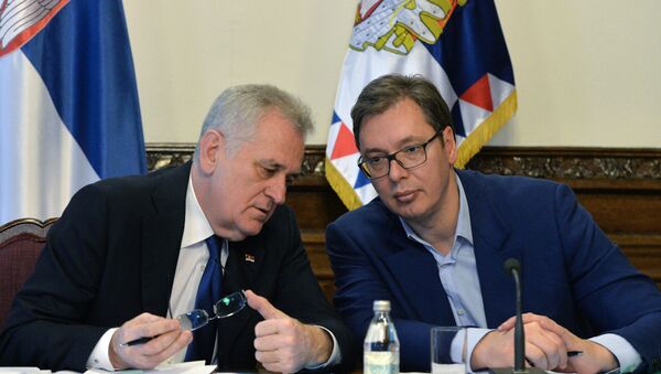 Predsednik Srbije Tomislav Nikolić i premijer Aleksandar Vučić - Sputnik Srbija