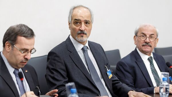 Шеф делегације Дамаска на међусиријским преговорима Башар Џафари - Sputnik Србија