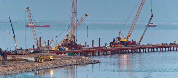 Изградња моста преко Керчког мореуза Изградња моста преко Керчког мореуза - Sputnik Србија