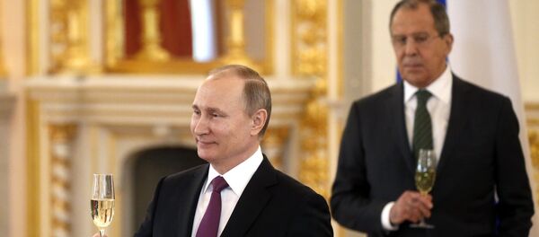 Председник РФ Владимир Путин и министар спољних послова Русије Сергеј Лавров - Sputnik Србија