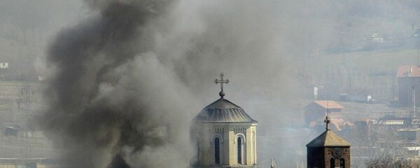 Паљење манастира на КиМ 17. мартa - Sputnik Србија