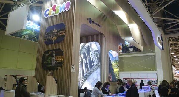 Штанд Србије на Сајаму туризма у Москви. - Sputnik Србија