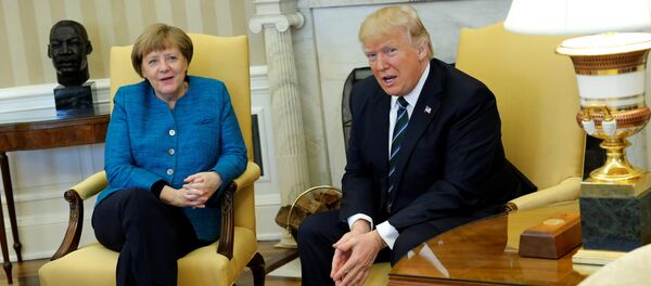 Anegla Merkel i Donald Tramp Anegla Merkel i Donald Tramp - Sputnik Srbija
