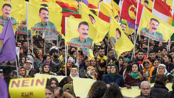 Protest Kurda u Frankfurtu - Sputnik Srbija