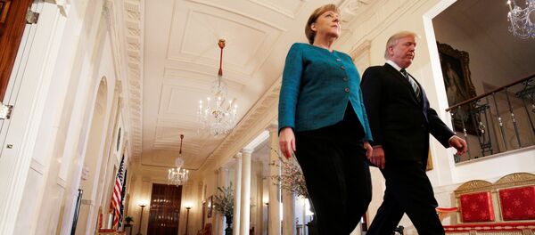 Председника САД Доналд Трамп и канцеларка Немачке Ангела Меркел у Вашингтону Председника САД Доналд Трамп и канцеларка Немачке Ангела Меркел у Вашингтону - Sputnik Србија