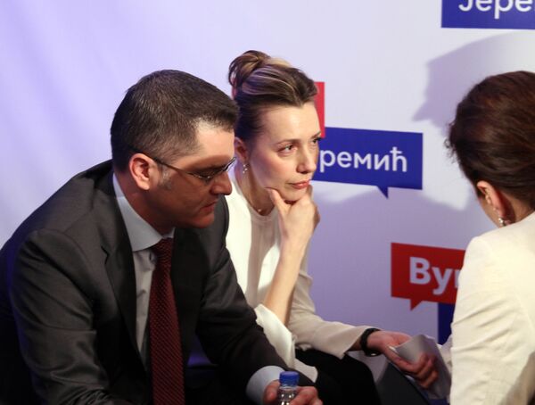 Vuk i Nataša Jeremić. Vuk i Nataša Jeremić. - Sputnik Srbija