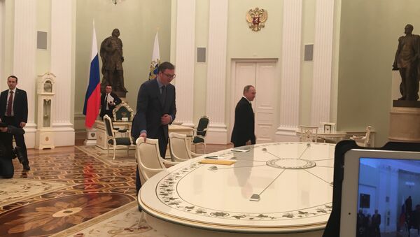 Sastanak Aleksandra Vučića i Vladimira Putina - Sputnik Srbija