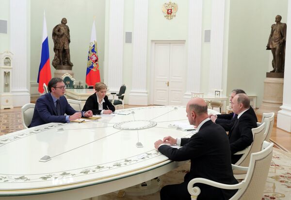 Sastanak Aleksandra Vučića i Vladimira Putina Sastanak Aleksandra Vučića i Vladimira Putina - Sputnik Srbija