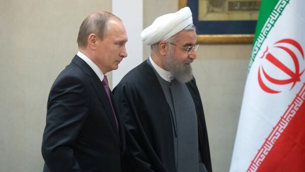 Председник Русије Владимир Путин и председник Ирана Хасан Рохани - Sputnik Србија