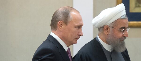 Председник Русије Владимир Путин и председник Ирана Хасан Рохани - Sputnik Србија