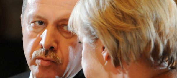 Реџеп Тајип Ердоган и Ангела Меркел - Sputnik Србија