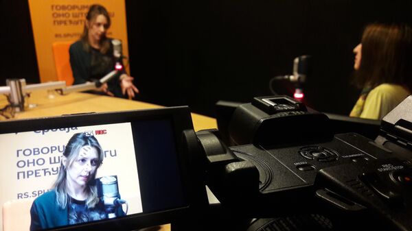 Nataša Jeremić u studiju Sputnjika sa urednicom Tanjom Trikić Nataša Jeremić u studiju Sputnjika sa urednicom Tanjom Trikić - Sputnik Srbija