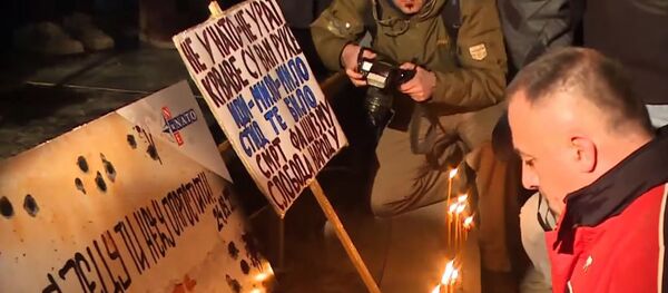 Анти-НАТО протест у Подгорци - архивска фотографија - Sputnik Србија