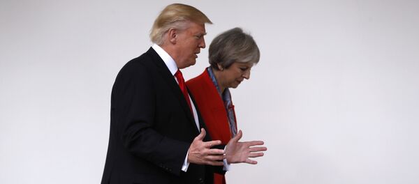 Donald Tramp i Tereza Mej - Sputnik Srbija