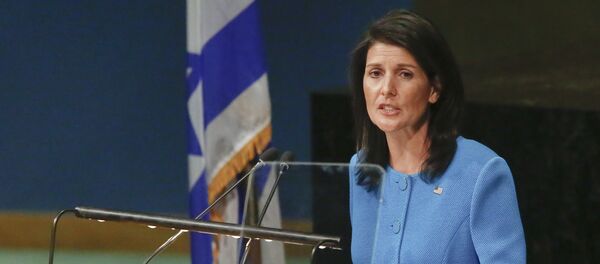 Амбасадорка САД у УН Ники Хејли током самита у седишту Уједињених нација у Њујорку - Sputnik Србија