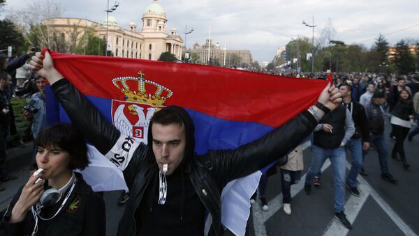 Protesti studenata u Beogradu - Sputnik Srbija