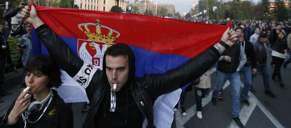 Протести студената у Београду Протести студената у Београду - Sputnik Србија