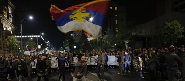 Протести студената у Београду 04.04.2017. год. Протести студената у Београду 04.04.2017. год. - Sputnik Србија