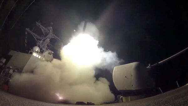 Ракетни напад америчке војске на ваздухопловну базу у Сирији - Sputnik Србија