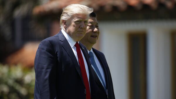 Predsednik SAD Donald Tramp i predsednik Kine Si Đinping - Sputnik Srbija