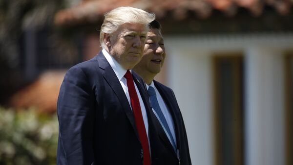 Predsednik SAD Donald Tramp i predsednik Kine Si Đinping - Sputnik Srbija