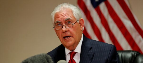 Američki državni sekretar Reks Tilerson tokom posete kineskog predsednika Si Đinpinga SAD - Sputnik Srbija