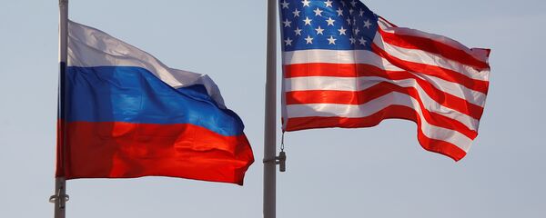 Заставе Русије и САД на међународном аеродрому Внуково у Москви - Sputnik Србија