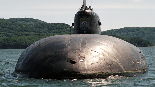 Нуклеарна стратешка подморница на мору - Sputnik Србија