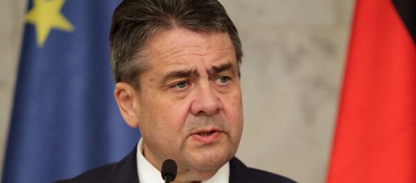 Немачки министар спољних послова Габријел Зигмар на конференцији са премијером Србије Александром Вучићем у Београду. - Sputnik Србија