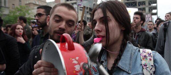 Протест у Београду Протест у Београду - Sputnik Србија