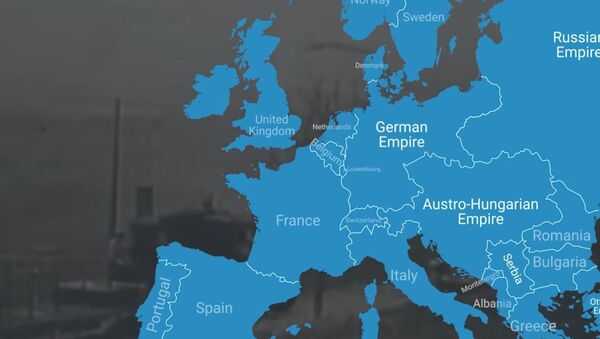 Фасцинантан видео: Како је И светски рат мењао границе Европе - Sputnik Србија