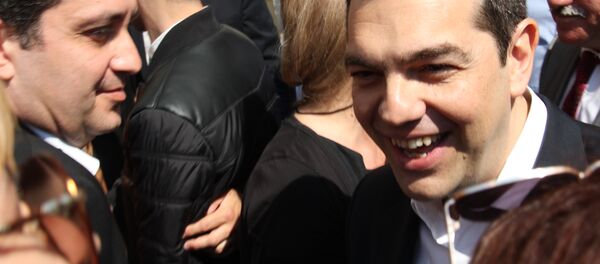 Premijer Grčke Aleksis Cipras u razgovoru sa novinarkom Sputnjika - Sputnik Srbija