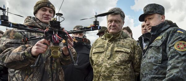 Predsednik Ukrajine Petro Porošenko i sekretar Saveta za nacionalnu bezbednost i odbranu Ukrajine Aleksandar Turčinov - Sputnik Srbija