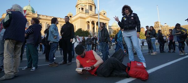 Протест у Београду - Sputnik Србија