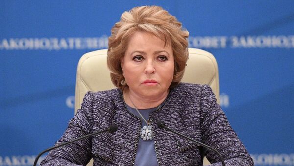 Predsednica Saveta Federacije Rusije Valentina Matvijenko - Sputnik Srbija