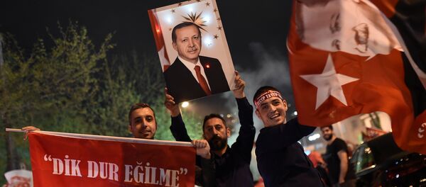 Slavlje u Turskoj posle referenduma - Sputnik Srbija