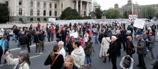 Protesti u Beogradu - Sputnik Srbija
