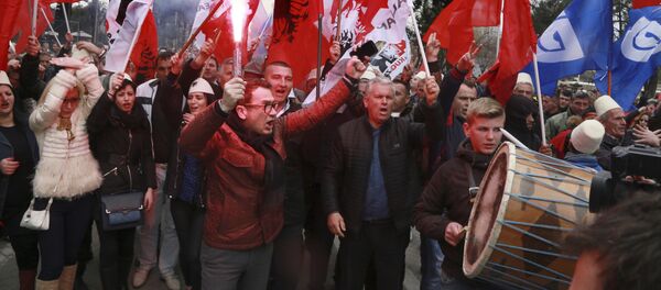 Protesti opozicije u Tirani - Sputnik Srbija