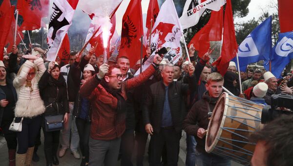 Protesti opozicije u Tirani - Sputnik Srbija