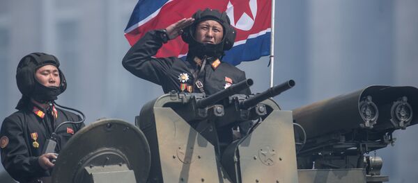 Serviseri tokom proslave povodom 105. godišnjice od rođenja osnivača Severne Koreje države, Kim Il Sung u Pjongjangu - Sputnik Srbija