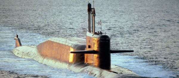 Ruska nuklearna podmornica klase „Delta IV“ sa balističkim projektilima R-29RMU „Sinjeva“ (RSM-54) - Sputnik Srbija