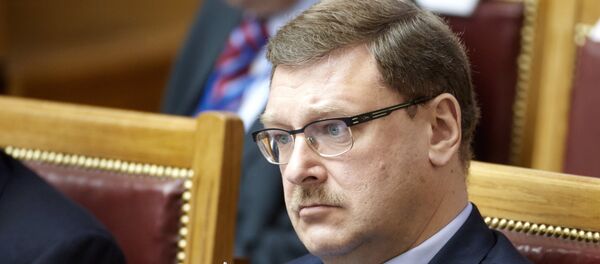 Predsedavajući Odbora za međunarodne poslove Saveta federacije Rusije Konstantin Kosačov - Sputnik Srbija